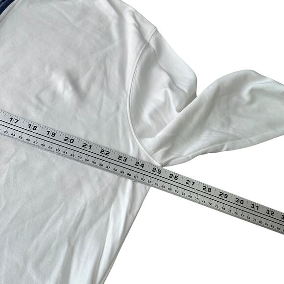 Johnnie-O Sully 1/4 Zip Pullover Mens XL White Stretch Long Sleeve Performance - Picture 8 of 11